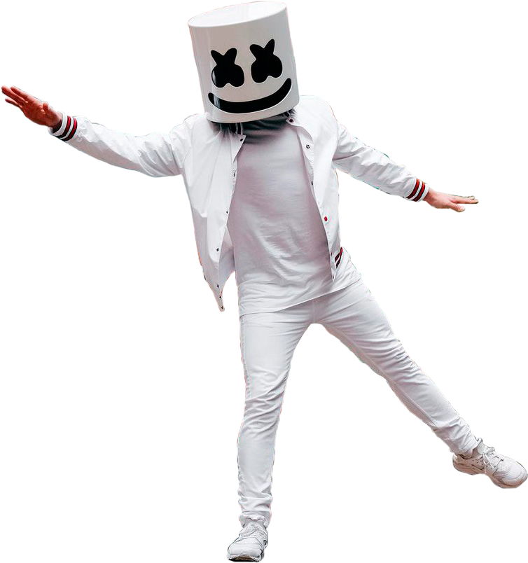 Marshmello D J Performance Pose PNG Image