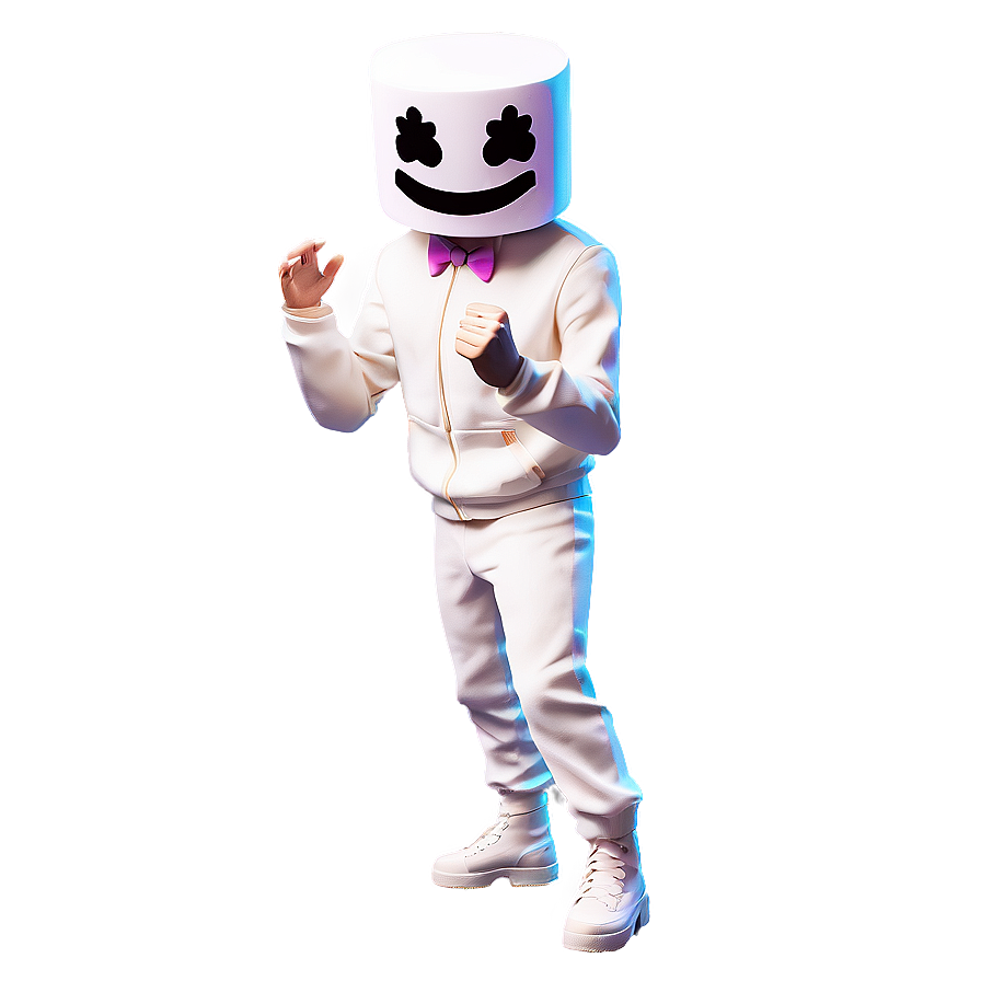 Marshmello Emote Fortnite Png Dyi33 PNG Image