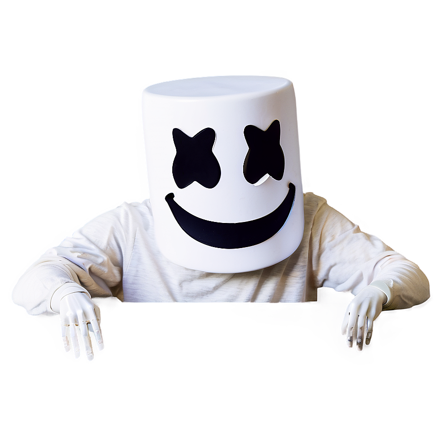 Marshmello Face Fan Art Png Dgr PNG Image