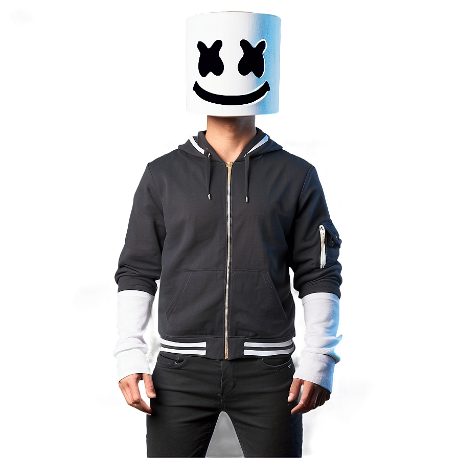 Marshmello Face For Gaming Avatar Png 06282024 PNG Image