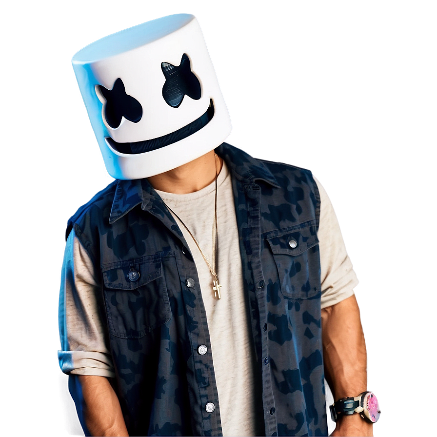 Marshmello Face For Gaming Avatar Png Gto PNG Image