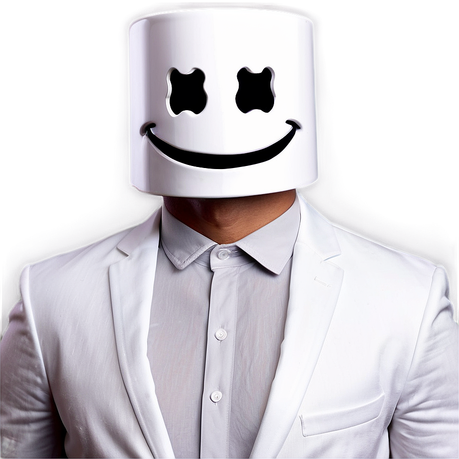 Marshmello Face Meme Version Png 06282024 PNG Image