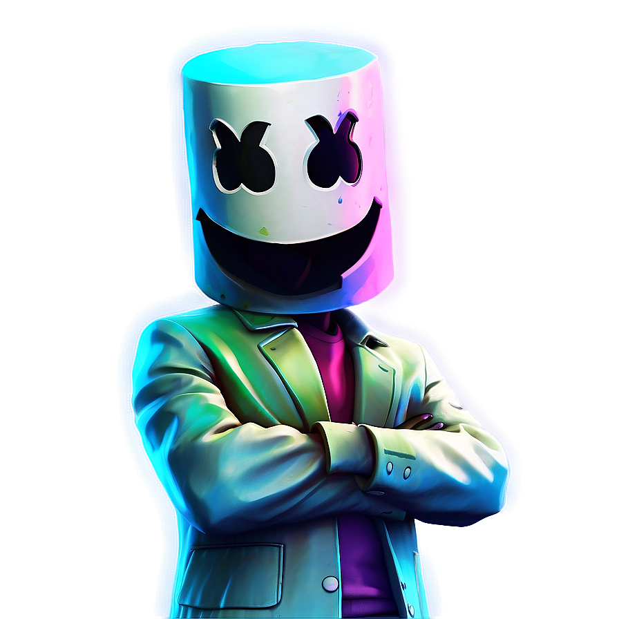 Marshmello Fortnite Music Pack Png Hpg43 PNG Image