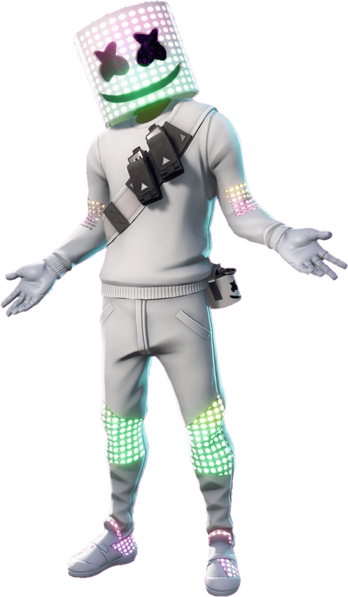 Marshmello Fortnite Skin PNG Image