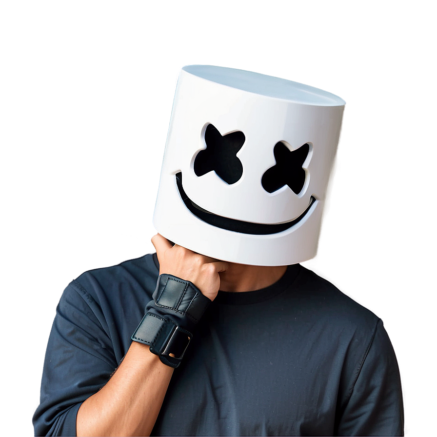 Marshmello Helmet For Cosplay Png Wkd71 PNG Image