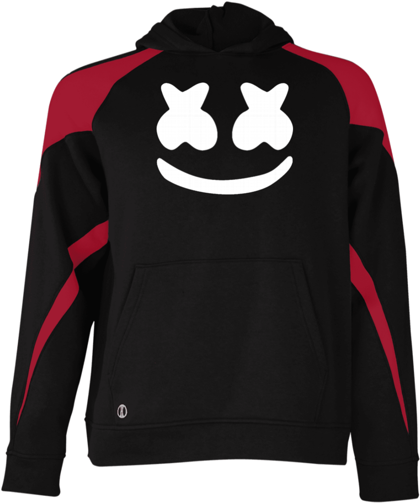 Marshmello Smile Hoodie Design PNG Image