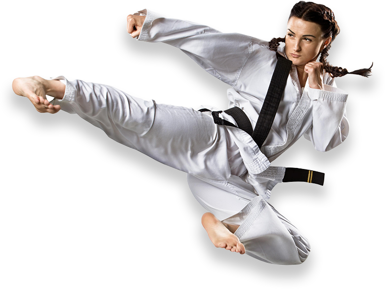 Martial_ Artist_ Performing_ High_ Kick PNG Image