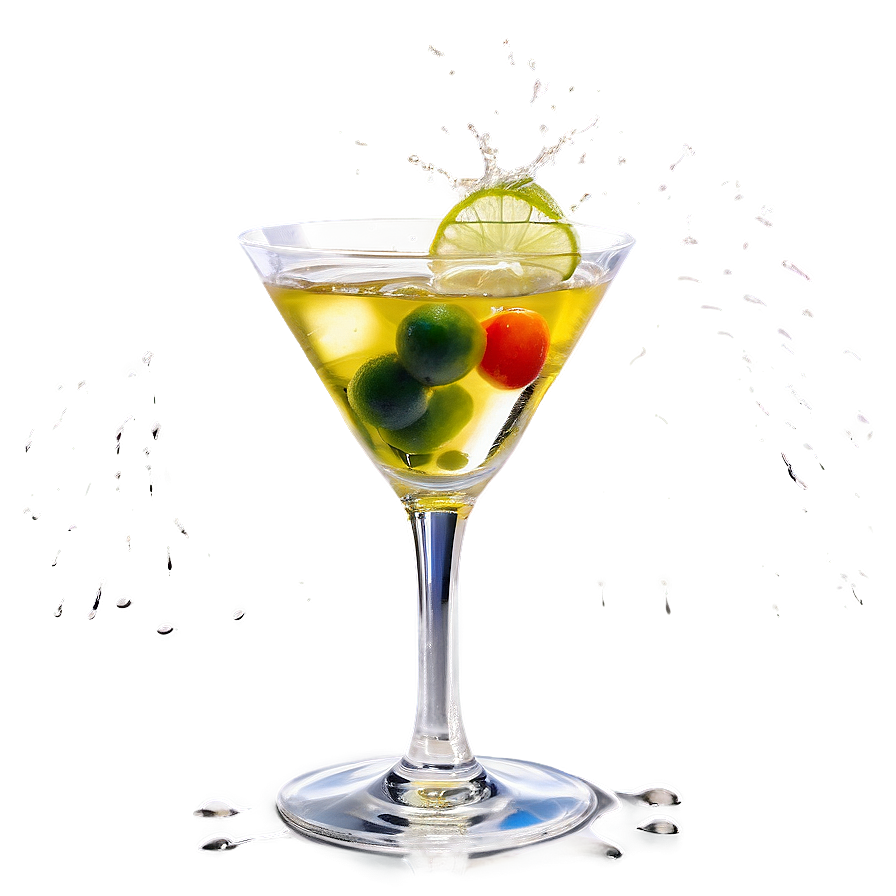 Martini Splashing Over Png Ttp PNG Image