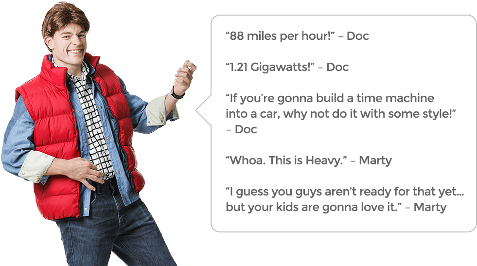 Marty Mc Fly Back To The Future Quotes PNG Image