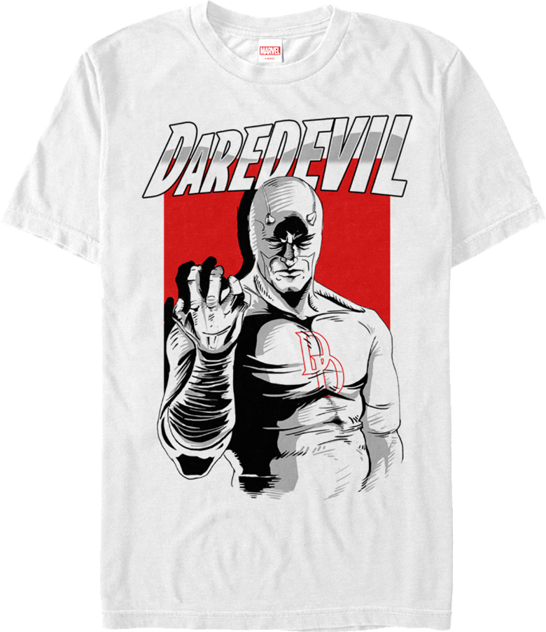 Marvel Daredevil Graphic Tee Design PNG Image