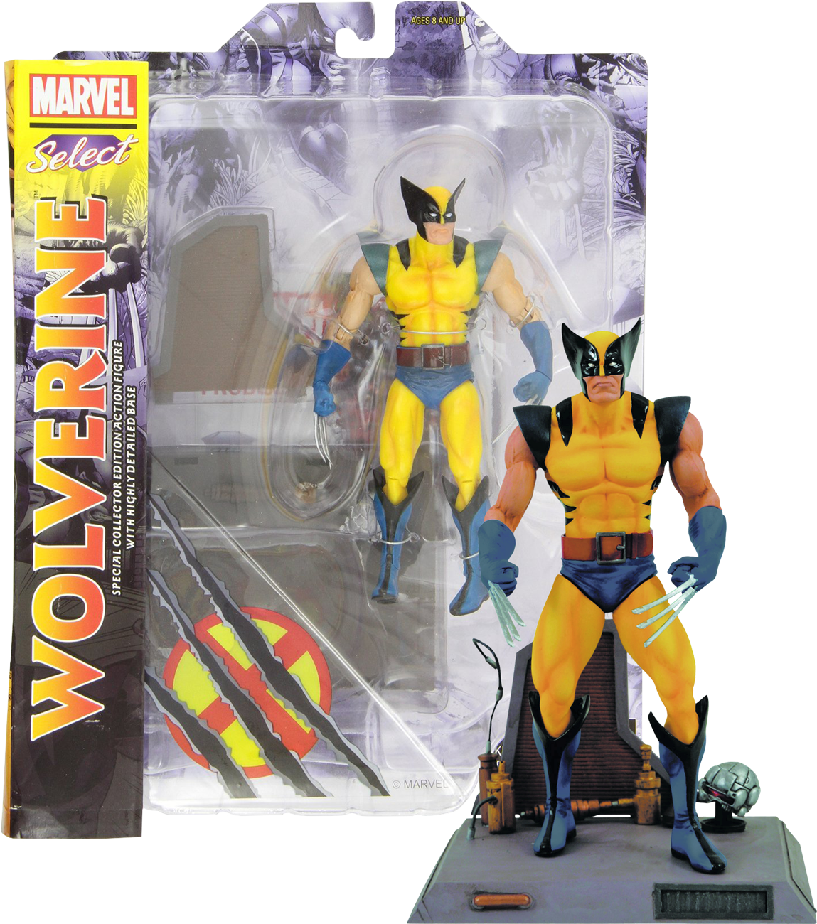 Marvel Select Wolverine Action Figure Packaging PNG Image