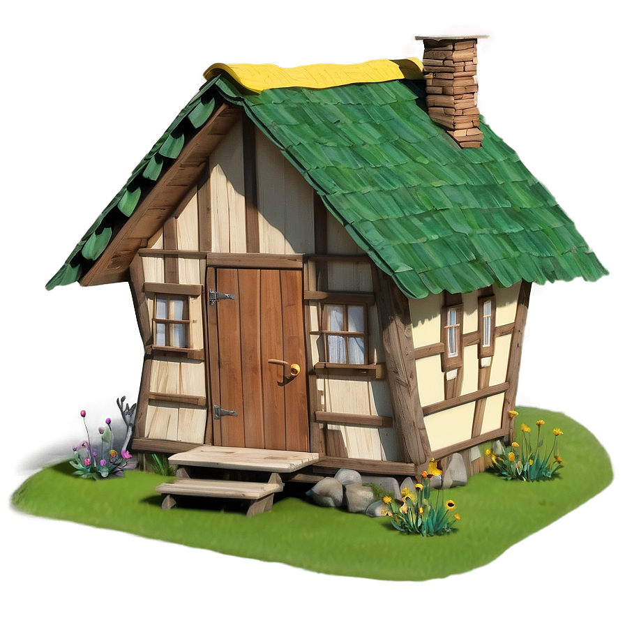 Masha's Forest House Scene Png Pyd PNG Image