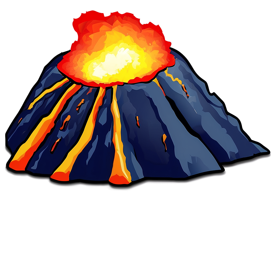 Massive Volcano Eruption Png 36 PNG Image