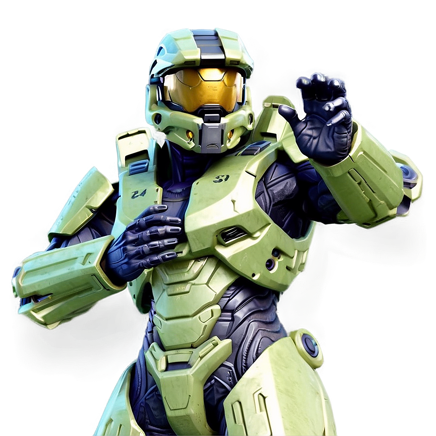 Master Chief Halo 3d Model Png Nva75 PNG Image