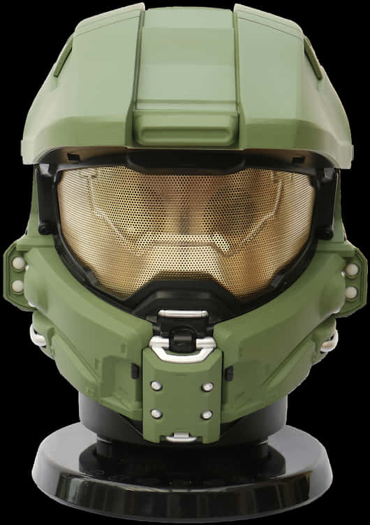 Master Chief Helmet Close Up PNG Image