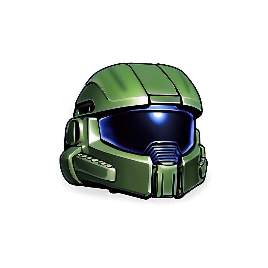 Master Chief Helmet Glossy Png Qxc PNG Image