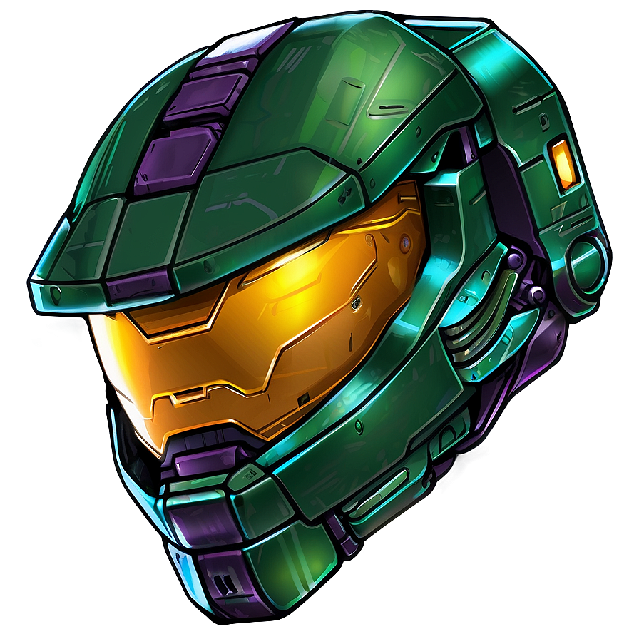 Master Chief Helmet Illustration Png 41 PNG Image