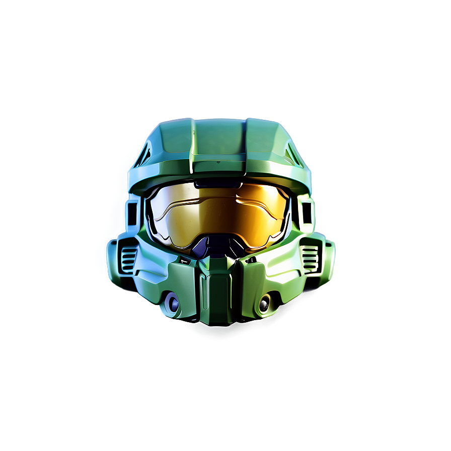 Master Chief Helmet Metallic Png Rwn PNG Image