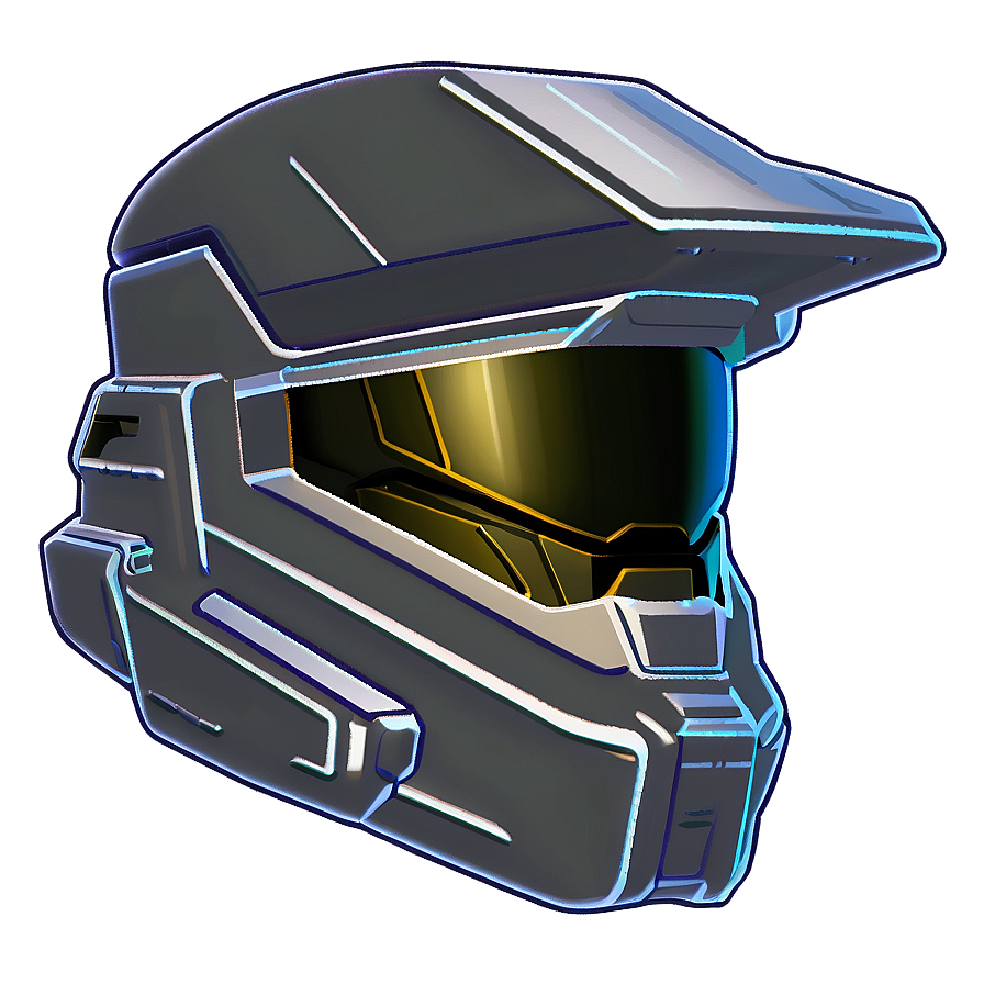 Master Chief Helmet Outline Png 06132024 PNG Image