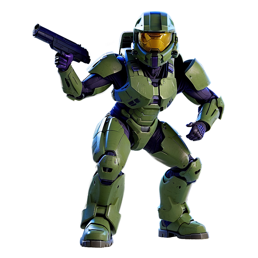 Master Chief Iconic Stance Png Jtv93 PNG Image