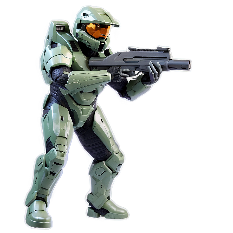 Master Chief In Halo Landscape Png Edi PNG Image