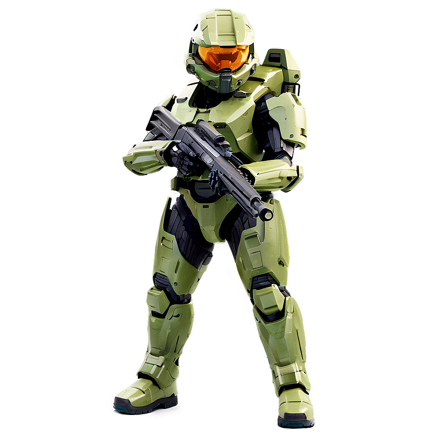 Master Chief With Battle Rifle Png 47 PNG Image