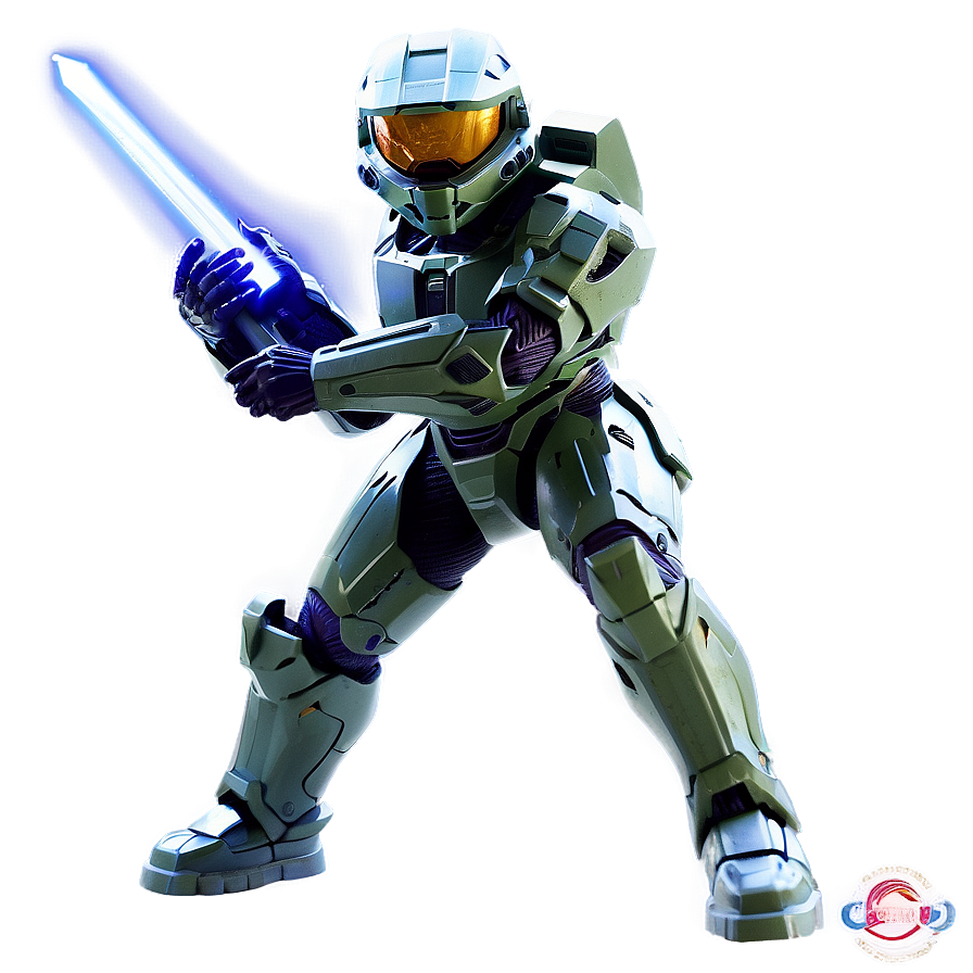 Master Chief With Energy Sword Png 05212024 PNG Image