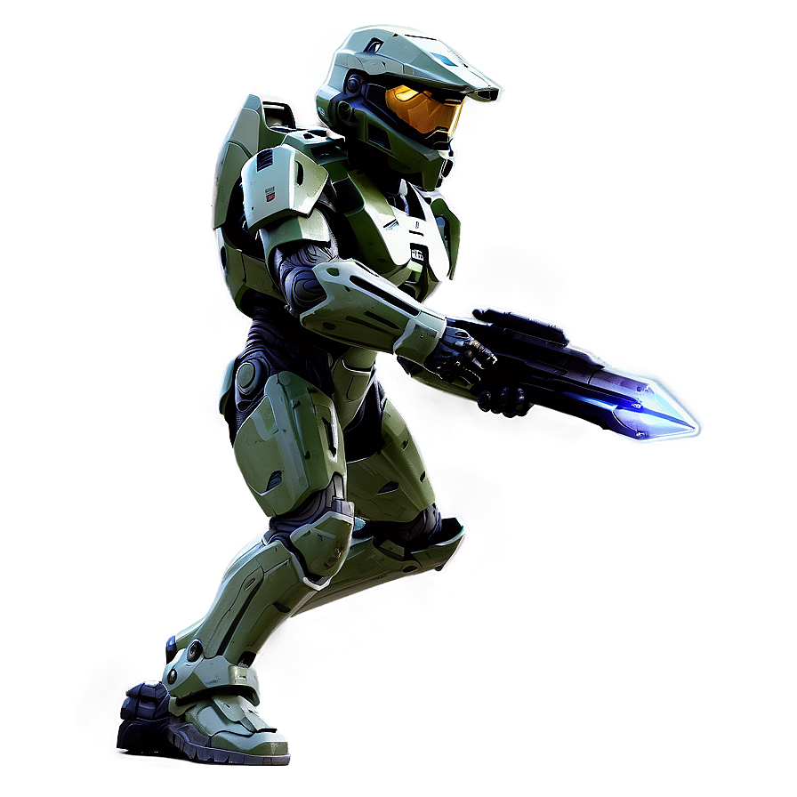 Master Chief With Energy Sword Png Lun PNG Image