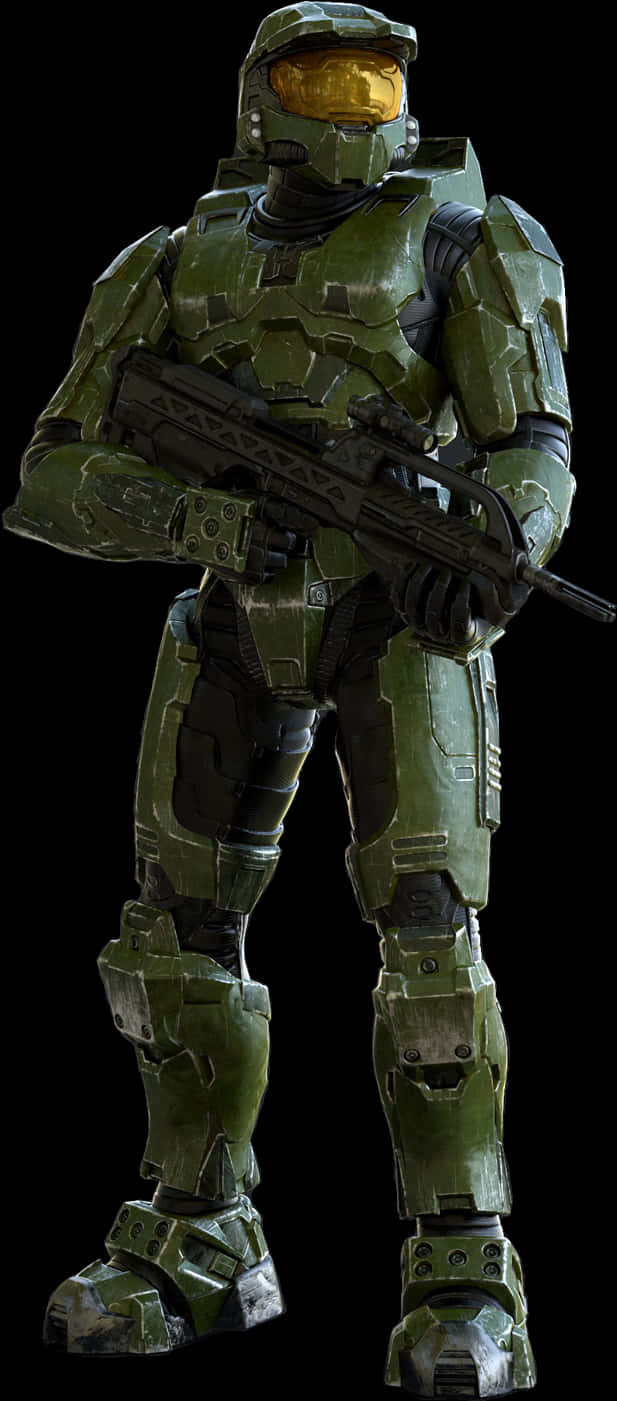 Master Chiefin Armor PNG Image