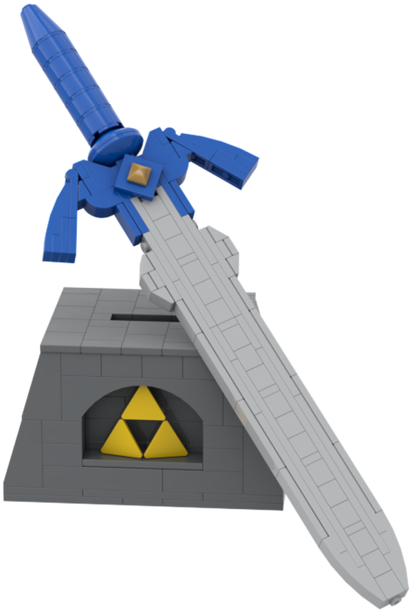 Master Sword Replica Display PNG Image