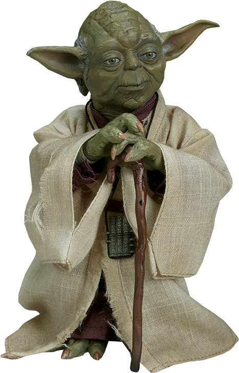 Master Yoda Figure Pose PNG Image