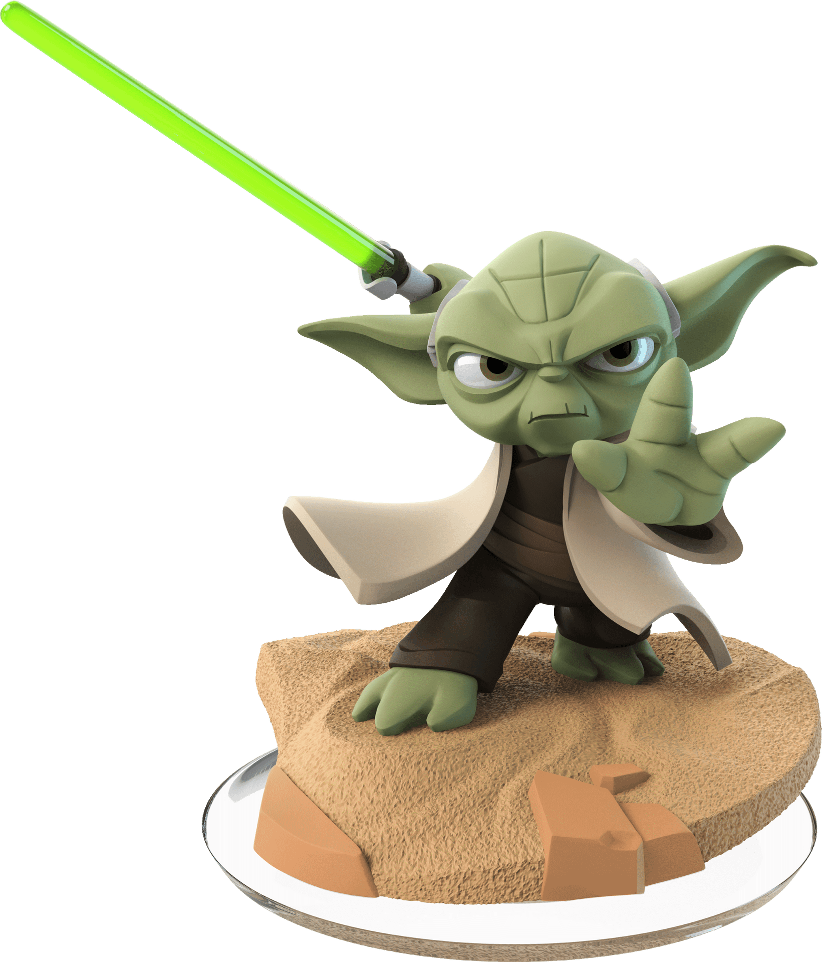 Master Yoda With Lightsaber PNG Image