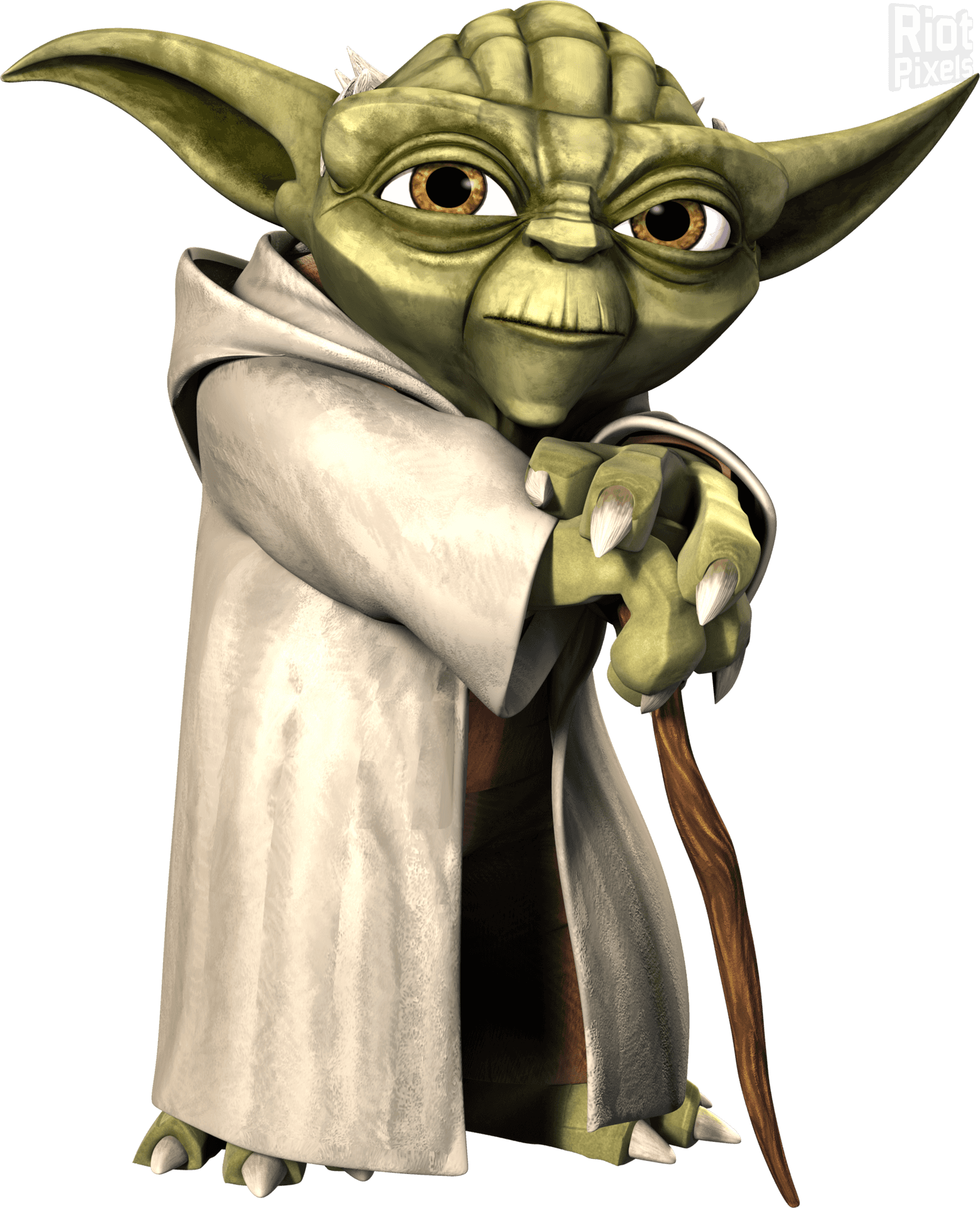 Master Yoda3 D Render PNG Image