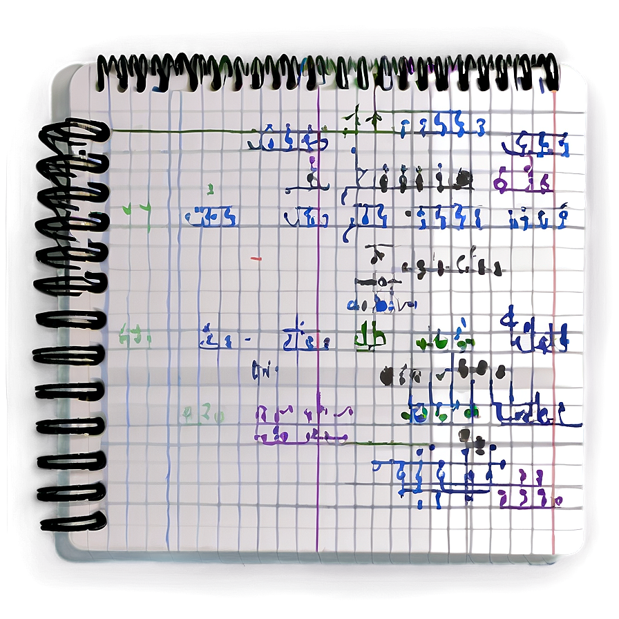 Math Notebook Png Qnu PNG Image