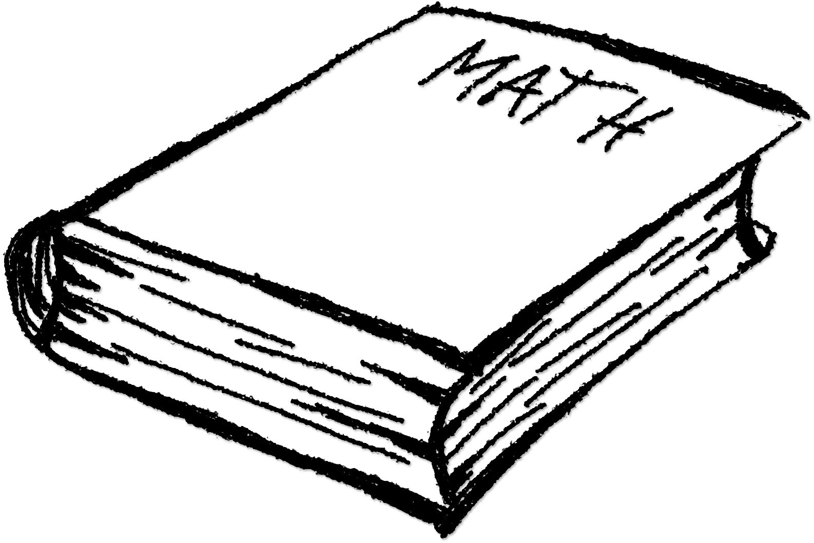 Math Textbook Sketch PNG Image