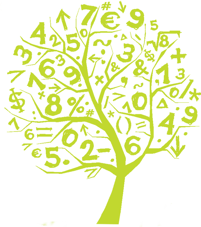 Mathematical Tree Illustration PNG Image