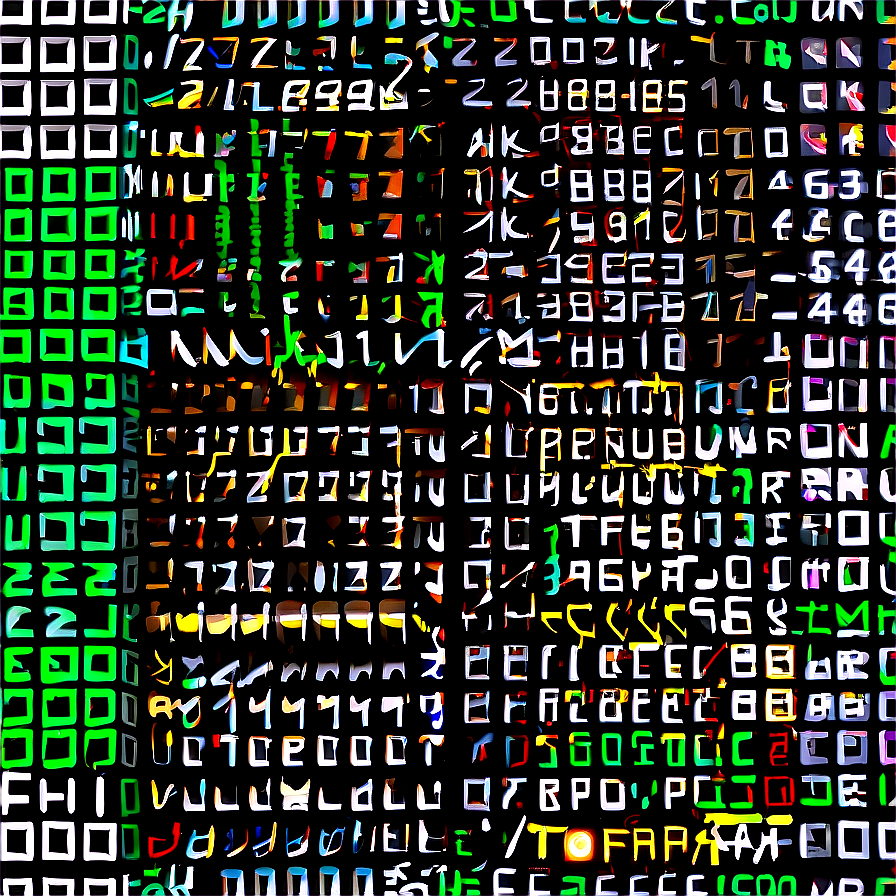 Matrix Code A PNG Image