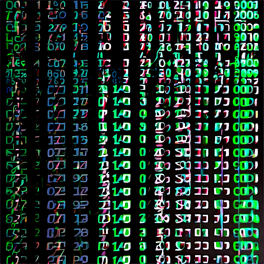 Matrix Code Glitch Art Png Liw95 PNG Image