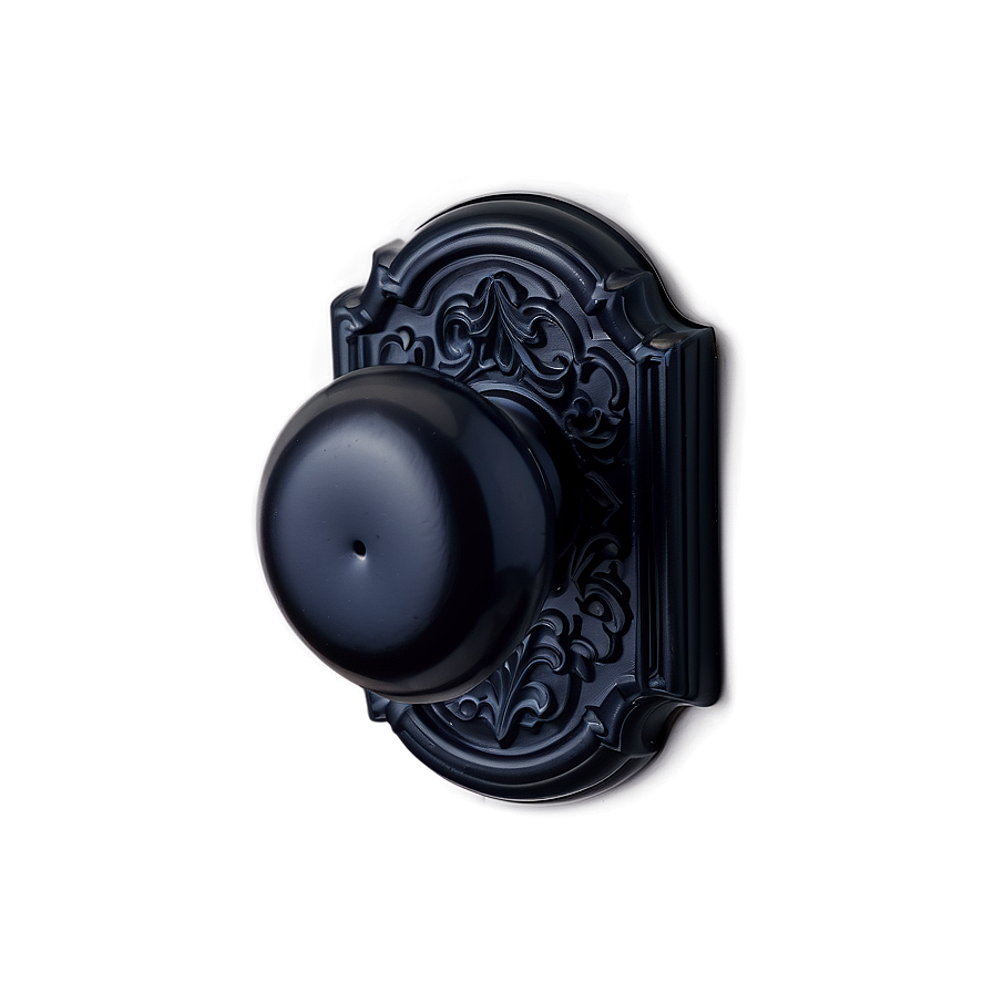 Matte Black Doorknob Png 7 PNG Image