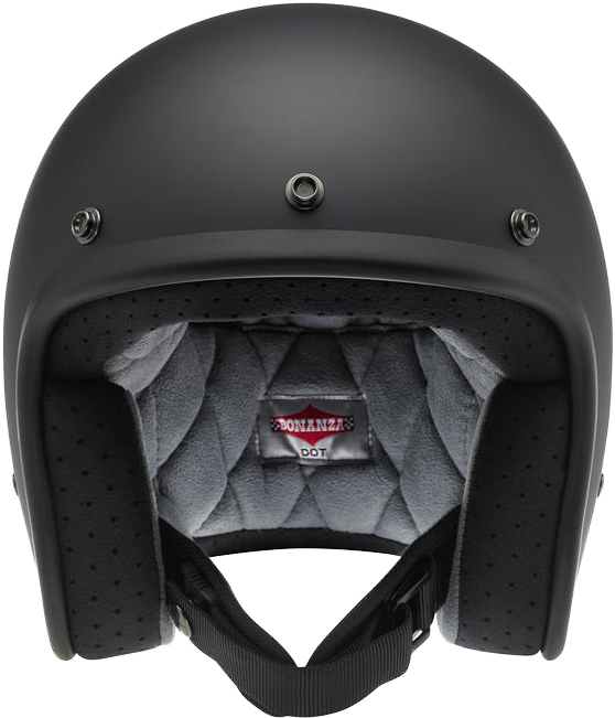 Matte Black Motorcycle Helmet PNG Image