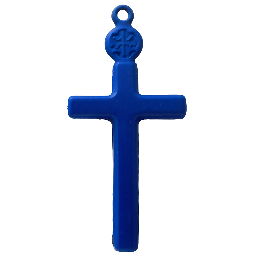 Matte Blue Cross Png Amo PNG Image