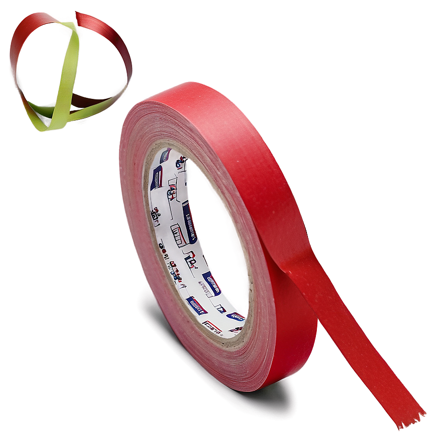 Matte Finish Red Tape Png Xip PNG Image