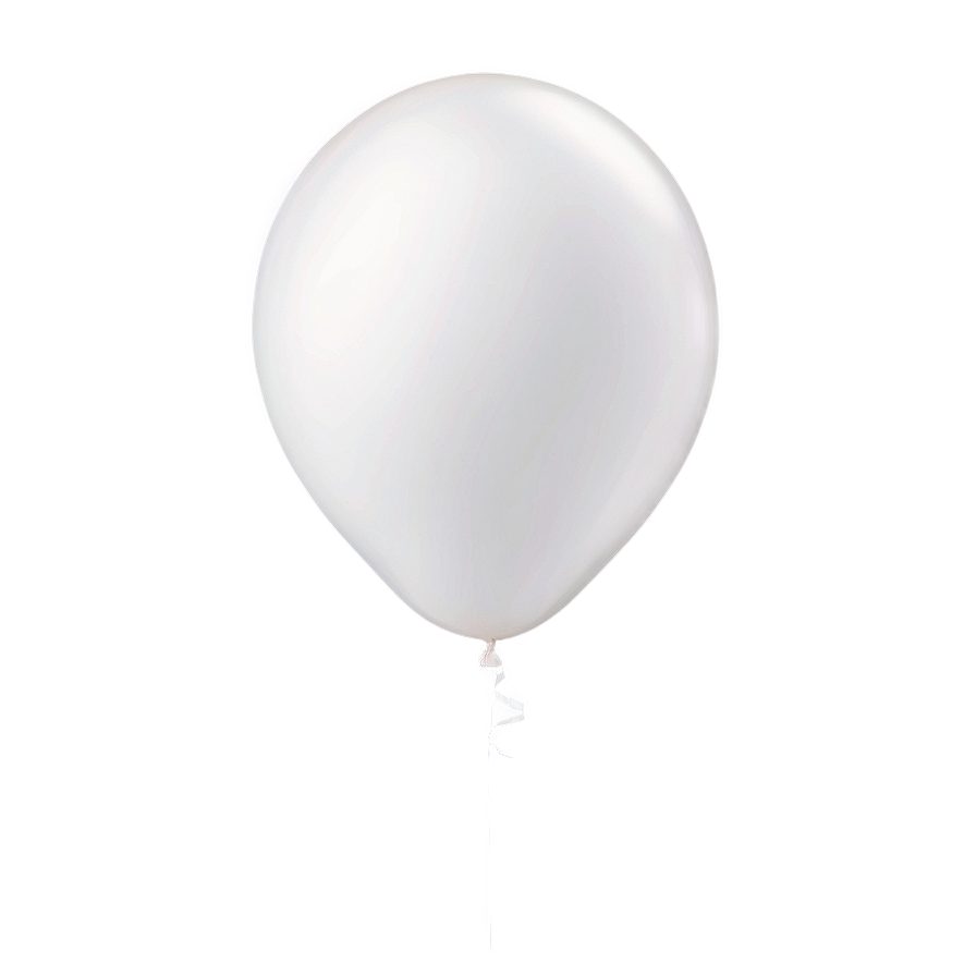 Matte White Balloon Png 06212024 PNG Image