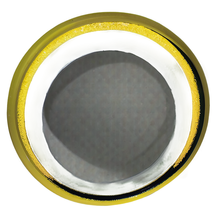 Matte Yellow Circle Visual Png Utf67 PNG Image