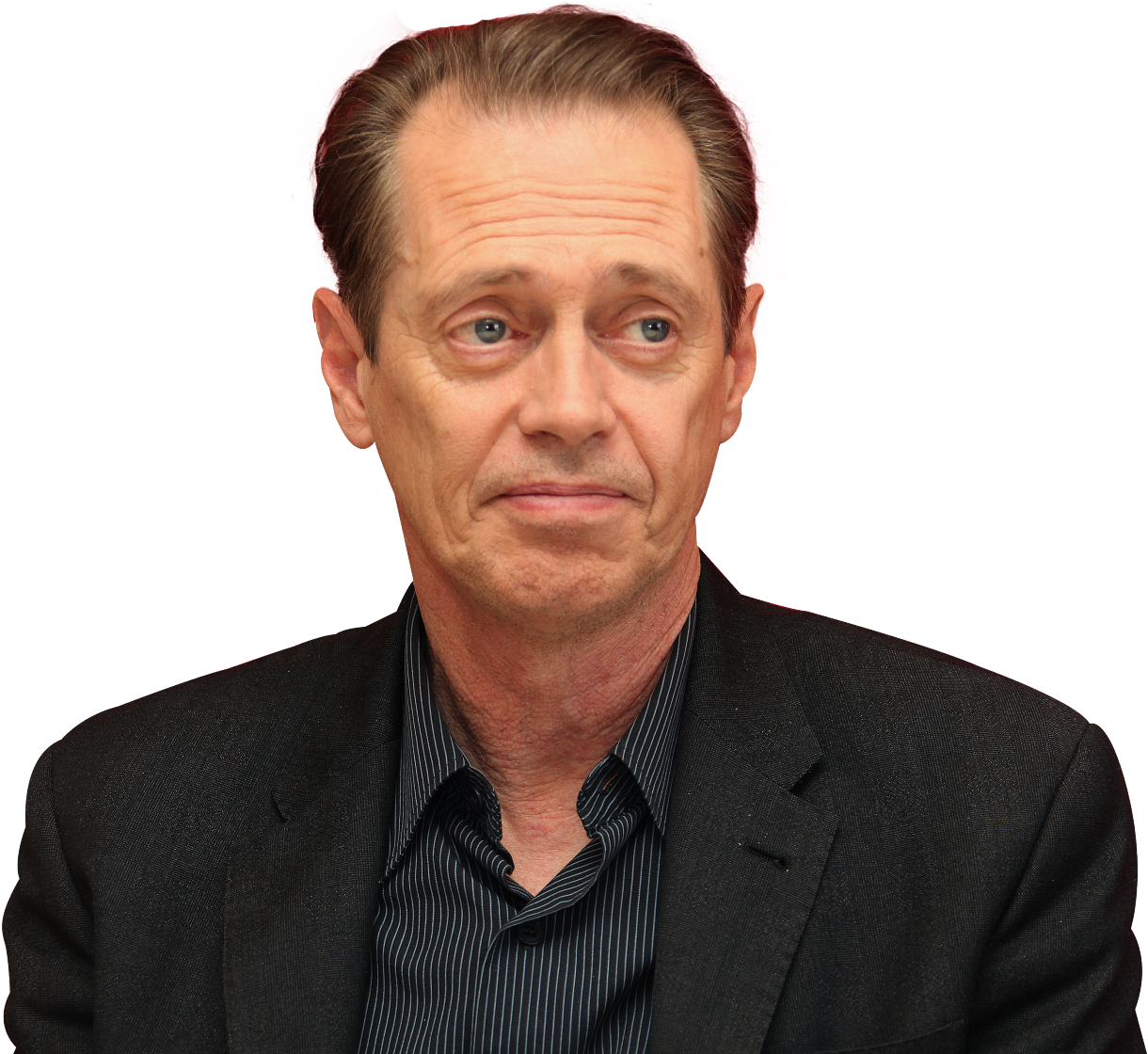 Mature Manin Black Suit PNG Image