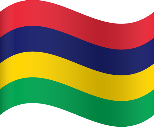 Mauritius Flag Waving PNG Image