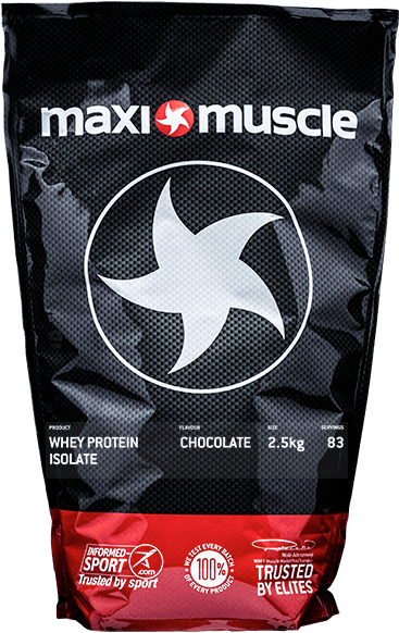 Maxi Muscle Whey Protein Isolate Chocolate2.5kg PNG Image