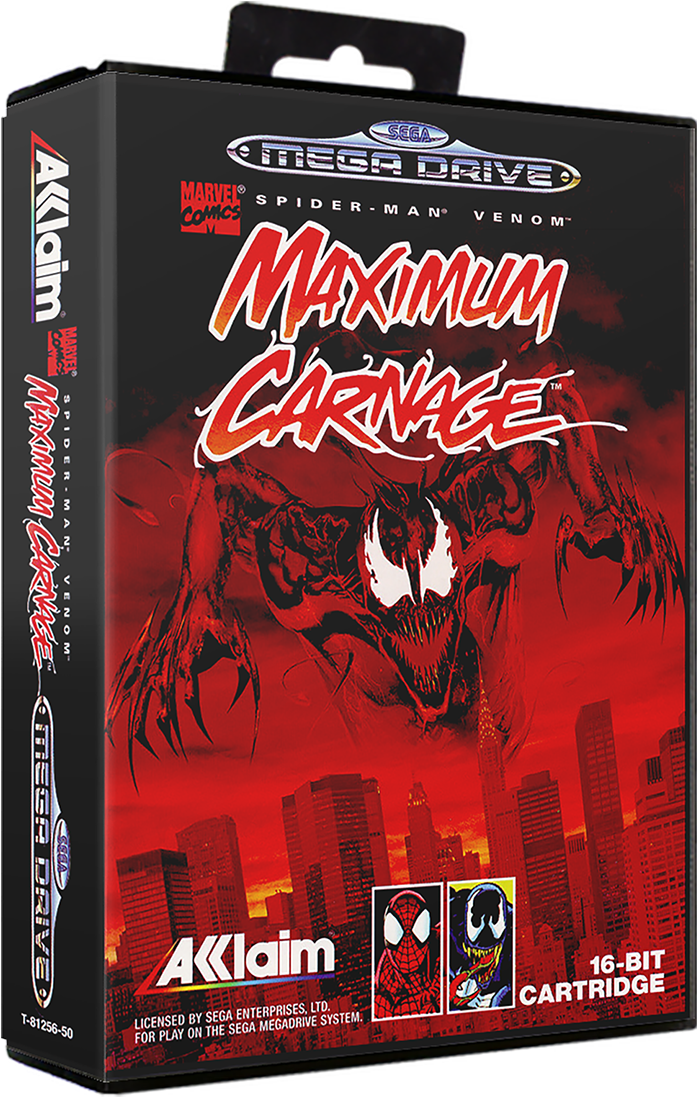 Maximum Carnage Video Game Box Art PNG Image