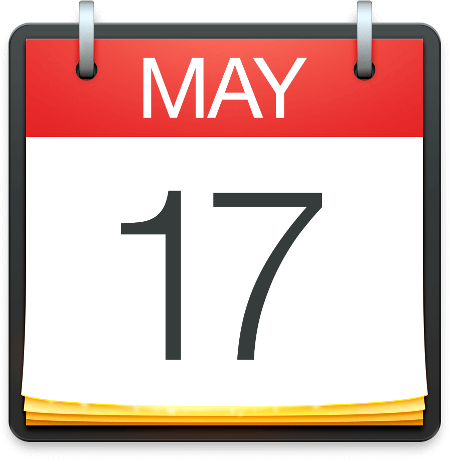 May17 Calendar Icon PNG Image