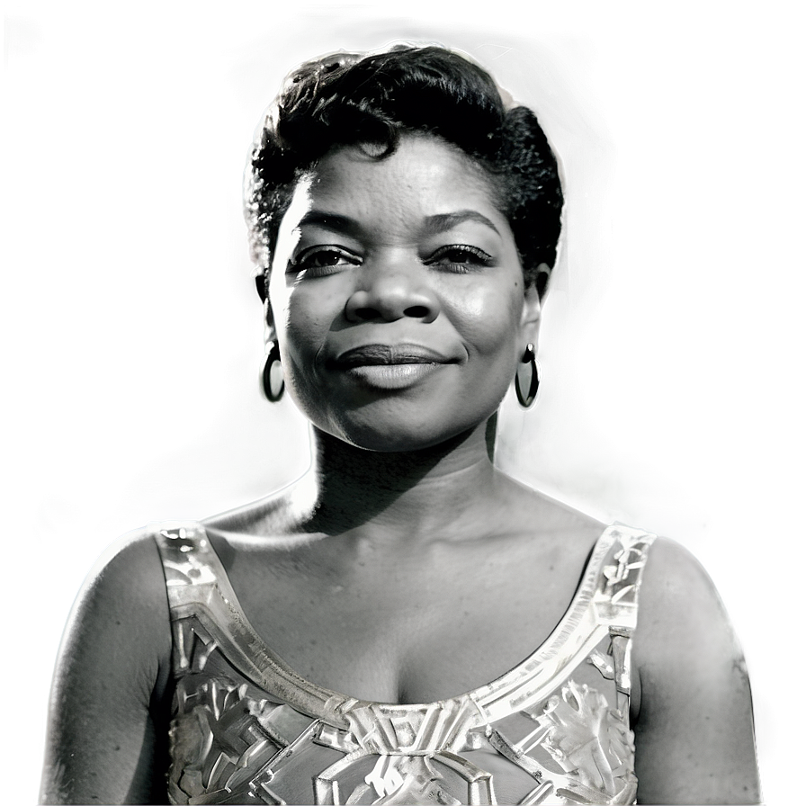 Maya Angelou Black History Month Png Fpu PNG Image